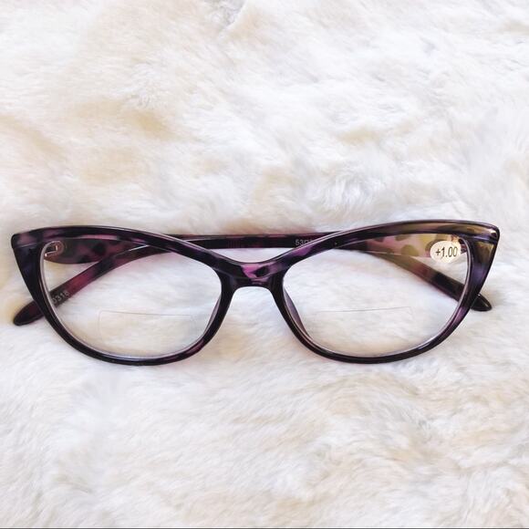 Stylens Accessories - Bailey Purple Cat Eye Bi-Focal Reader Glasses